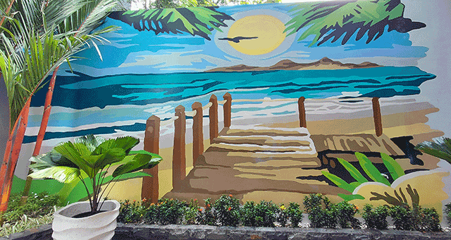 jasa mural untuk cafe